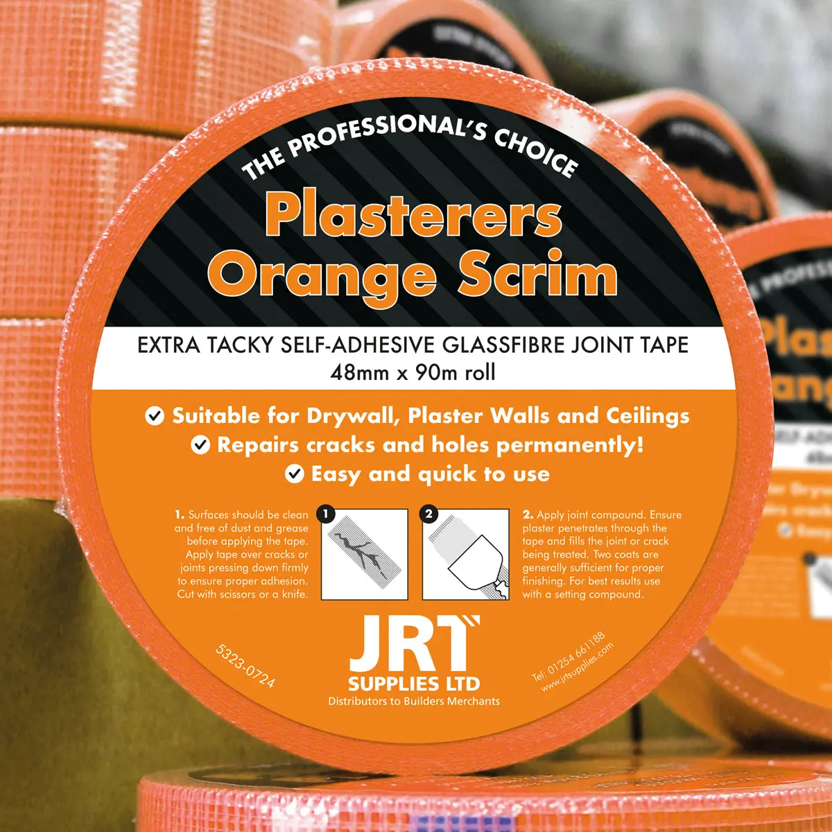 ORANGE SCRIM TAPE
