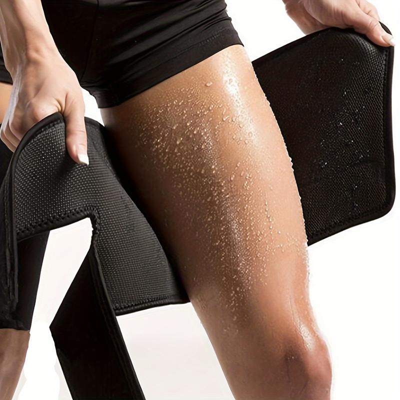 2pcs Shape Your Thighs Instantly With Sports Leg Sleeve, Black Leg Shaping Band, Sports Thigh Sleeves - Enhance Your Workout With Sweat. 2