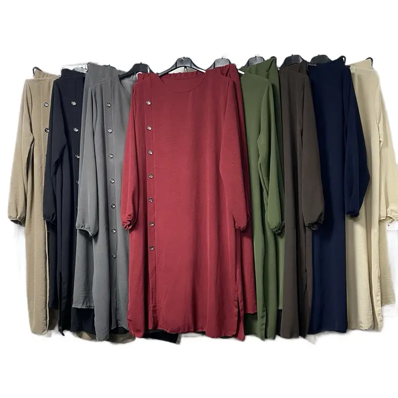 Ladies Minimalist Side Button Suit - UK Size 8-18 - Comfort, Basic, Top, Womenswear, Long Sleeve, Shirts, Blouse