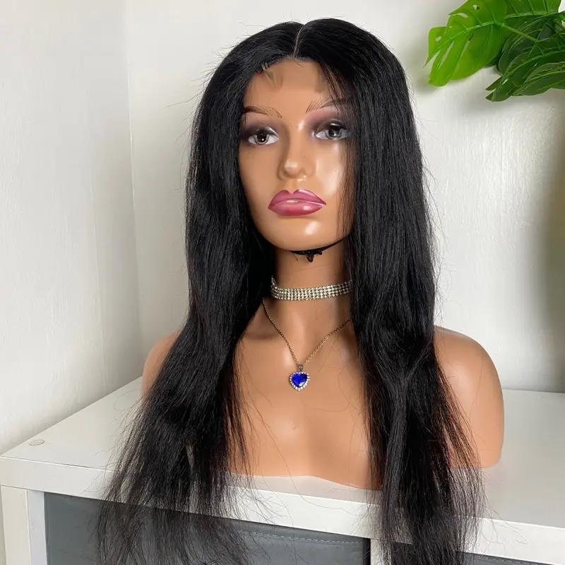 20” Straight human hair wig 0