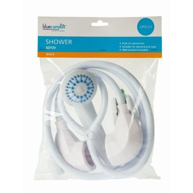 Blue Canyon Bathroom Shower Spray Head & Hose Apollo Solo For Basin & Bath Taps 1
