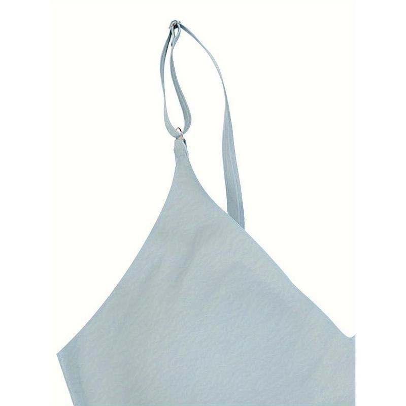 3 simple seamless bras with chest pads, comfortable and breathable push-up bras, women's undergarments and lingerie Womenswear Underwear Lady Bridal Basic Minimalist 3