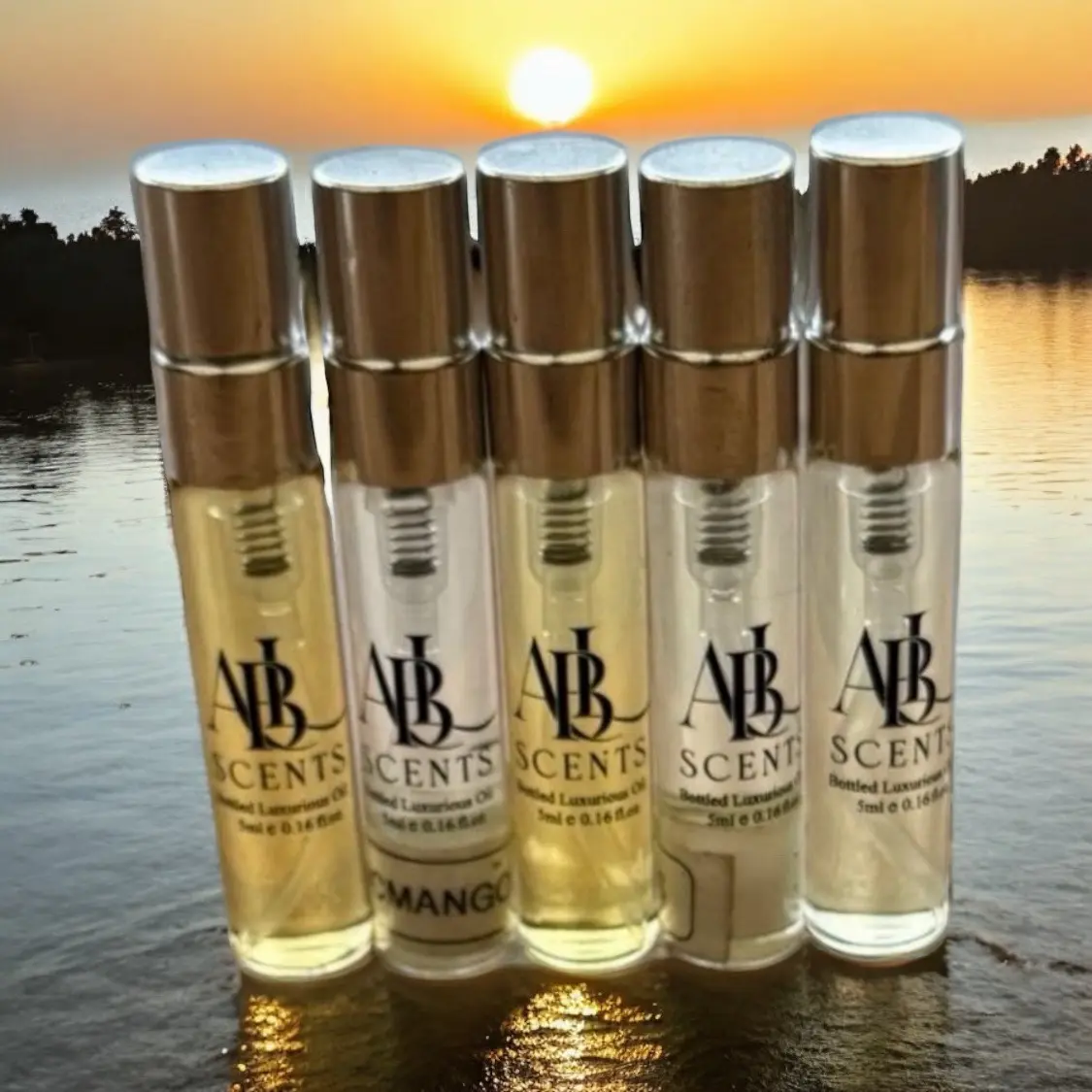 Sweet Vanilla Perfume Set of Five 5ml and Five 10ml Spray Bottles   **Buy 5 Bottles Get One For Free**