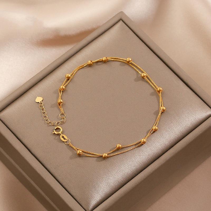 Titanium Steel Bracelets Simple Style Geometric Solid Colour (E146) 1