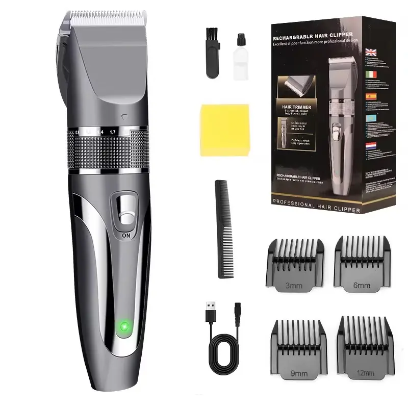 Pet Barber Electric Professional Hair Clipper Cordless Rechargeable Hair Kit for Men's Beard Trimmer - Comfort