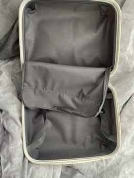 Product Review of [MissLulu Bags] Wave Design Lightweight Polypropylene Hard Shell 14'' Vanity Case (5 Colours) from C**🌈 3