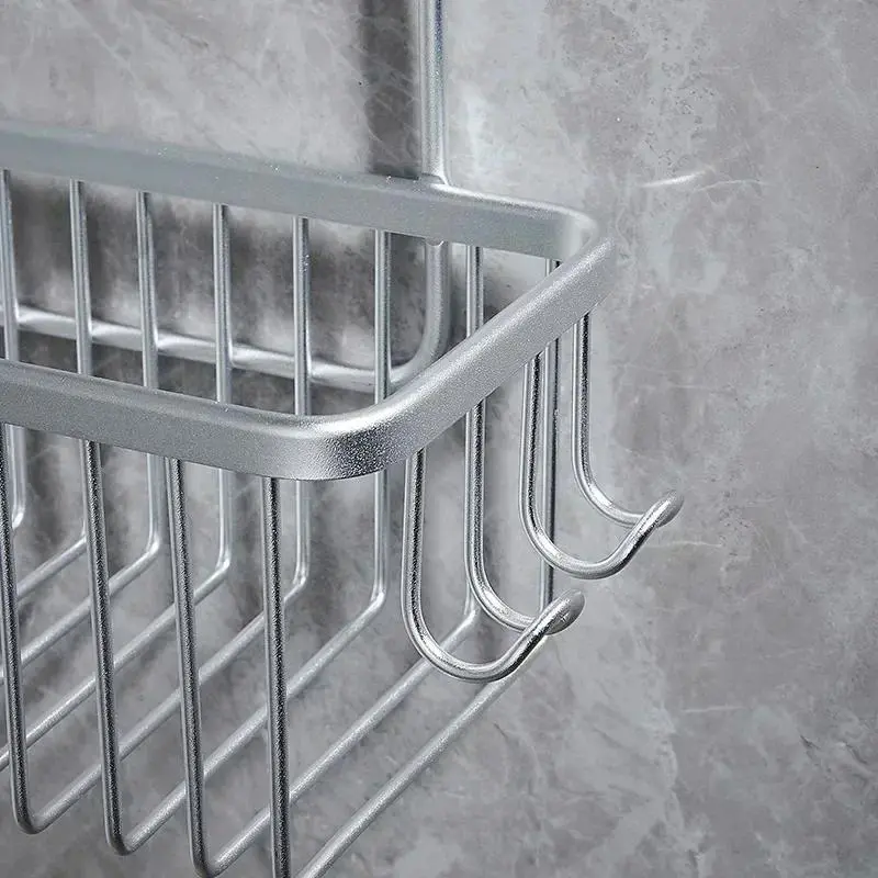 Convenient Toilet Shower Rack with No Drilling Installation Bathroom Storage Basket for Shower Room and Bath Products 3
