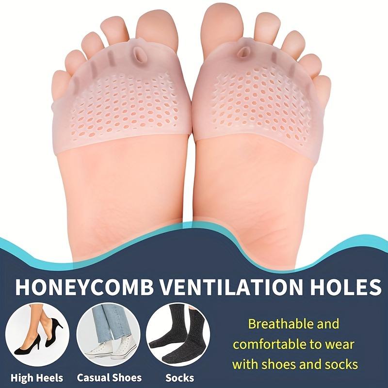 Silicone Gel Toe Separator Pads, 2pcs Set with Honeycomb Breathable Design, Universal Foot Care Toe Spacers for Men and Women, Comfortable and Durable, Latex-Free, Washable and Reusable 8