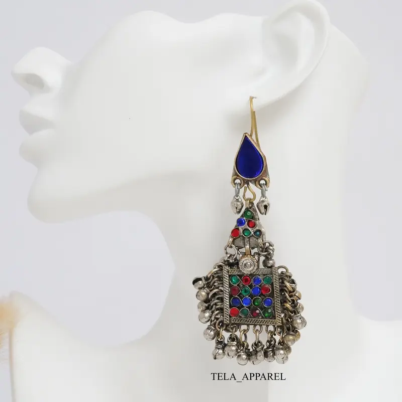 Afghan Earring Jewelry - Traditional Handmade Design 1