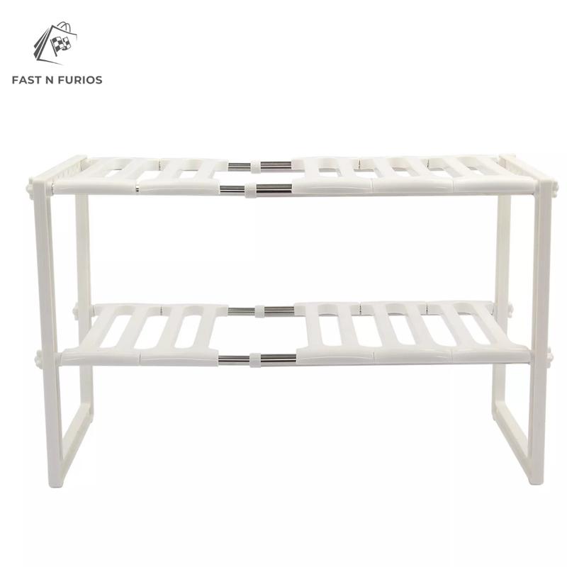 Product Introduction of FastnFurious Shop Under Kitchen Sink Shelf Storage Bathroom Cupboard Rack Cabinet Organiser Holder under sink storage organiser, kitchen cupboard rack, adjustable shelf organiser, bathroom storage rack, under sink shelf unit, cabinet organiser holder 1