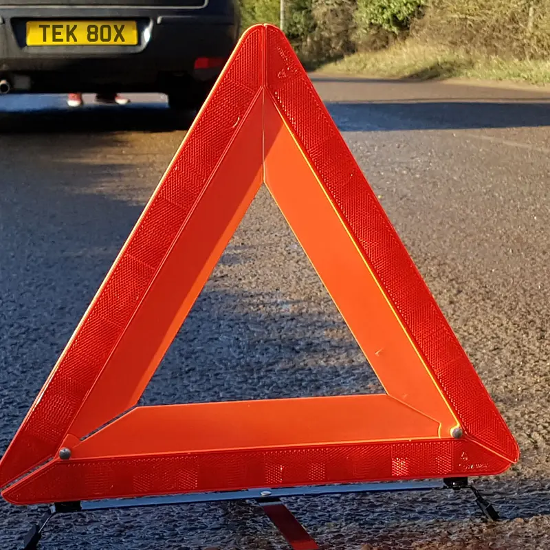 Car Warning Safety Triangle - Highly Reflective and Foldable 2