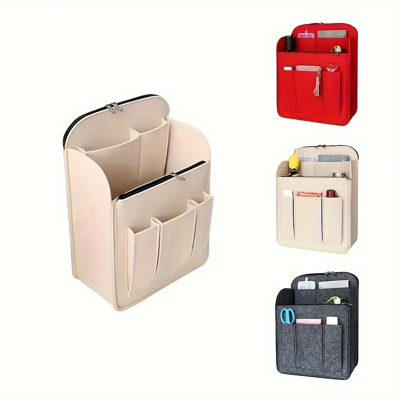 Lightweight Travel Backpack Organizer - Versatile Hiking & Storage Bag with Inner Pockets, Machine Washable - Available in Gray,, Red 4
