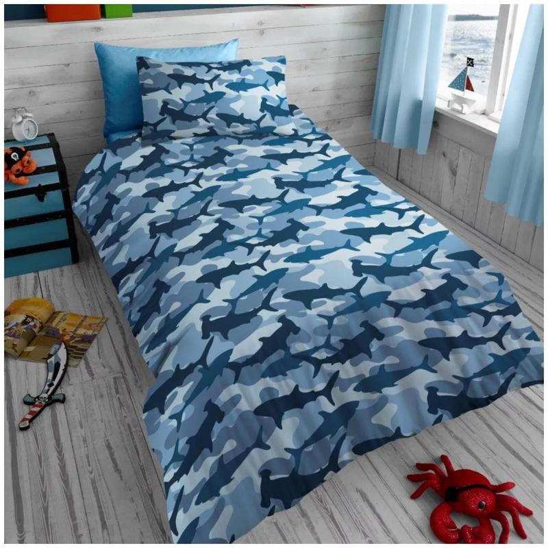 Boys & Girls Duvet Cover Set & Pillowcase Microfiber Kids Bedding Quilt Single BMX Stunts Dino Roar Gamer Boys Goal Blue Love Hearts Magical Unicorn Mermaids Ranbow Space Xmas Winter Patch 4