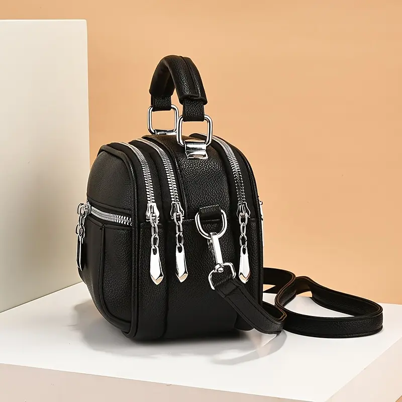 Mini Fashion Crossbody Bag, Solid Color Shoulder Bag, Women's Casual Handbag & Coin Purse