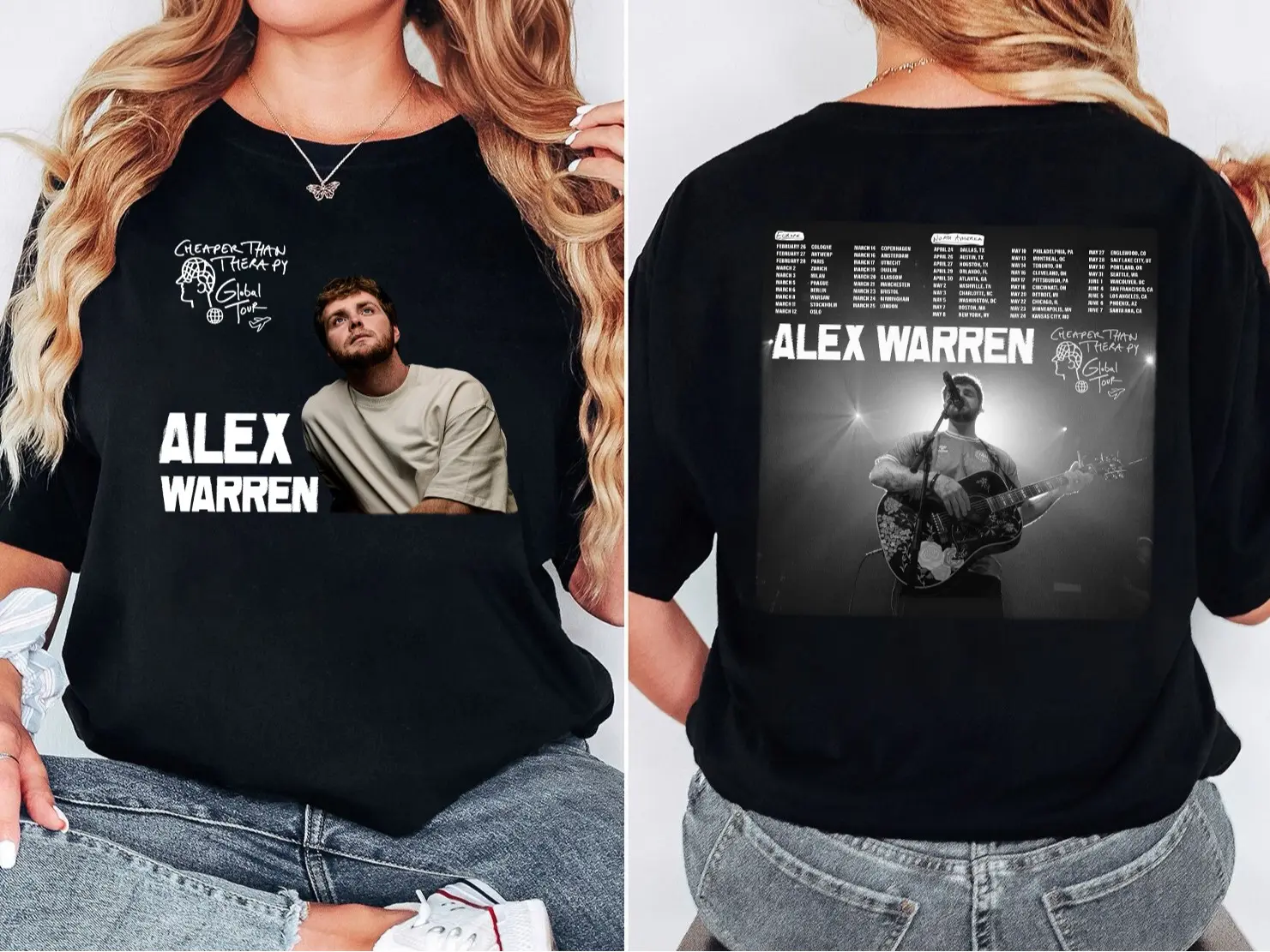 Alex Warren Unisex T shirt, Tour Music Alex  Gift For Fan, Clothing For Concert shirt
