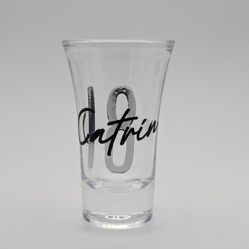 Personalised Shot Glass with optional Gift Box, corporate, birthdays, weddings, engagement parties 6