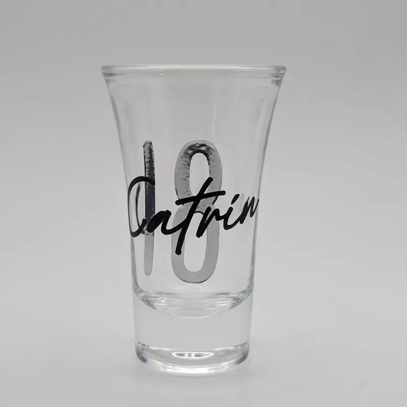 Personalised Shot Glass with optional Gift Box, corporate, birthdays, weddings, engagement parties 6
