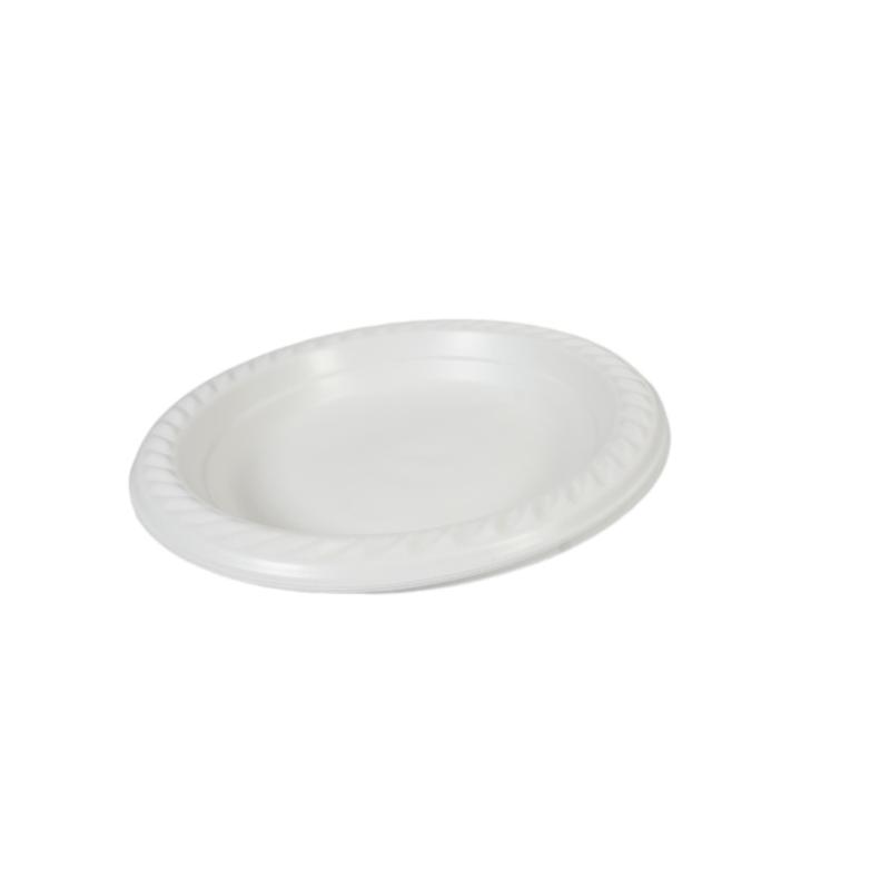100 White Plastic Plates 7 " Suitable For Picnics Birthdays Parties 17cm (Parcel Rate) Disposable 1