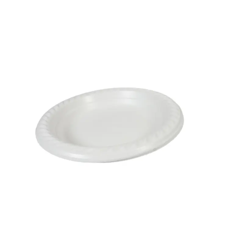 100 White Plastic Plates 7 " Suitable For Picnics Birthdays Parties 17cm (Parcel Rate) Disposable 1