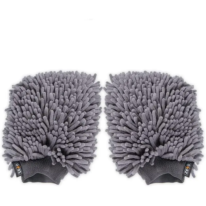 2 Pcs  Car Wash Mitts Noodle Washing Mitt Large Noodle Gloves  Anti-Streak & Anti-Scratch Car Cleaning Mitt Lint Free Wash Mitt For Car Washing