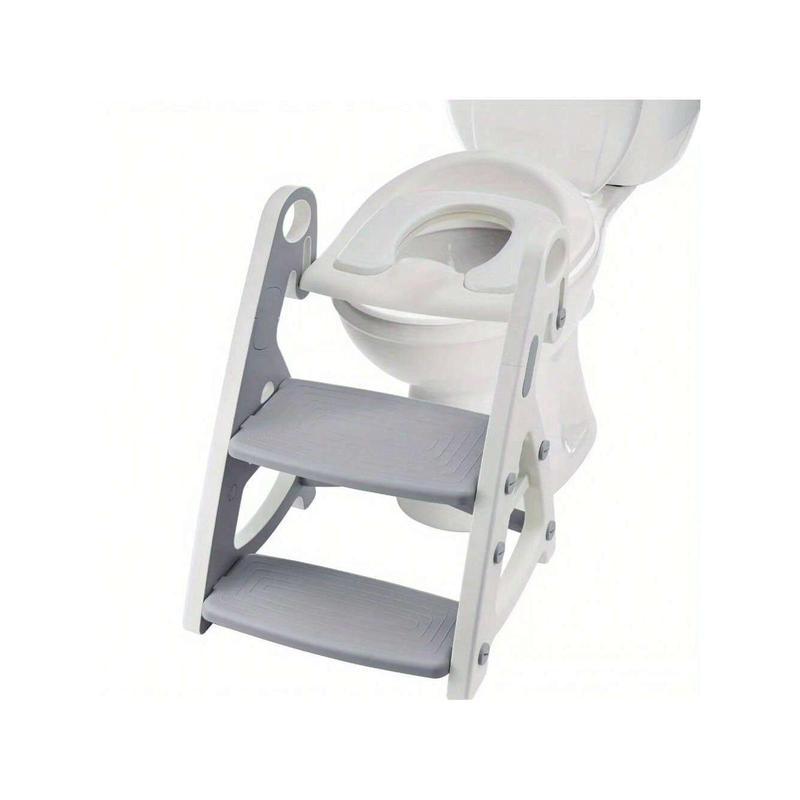 Potty Training Seat Toilet Seat Adjustable Potty Ladder Seat For Toilet Training With Steps Handle Soft Cushion Design 2 In 1 Potty Training Toilet Seat 4