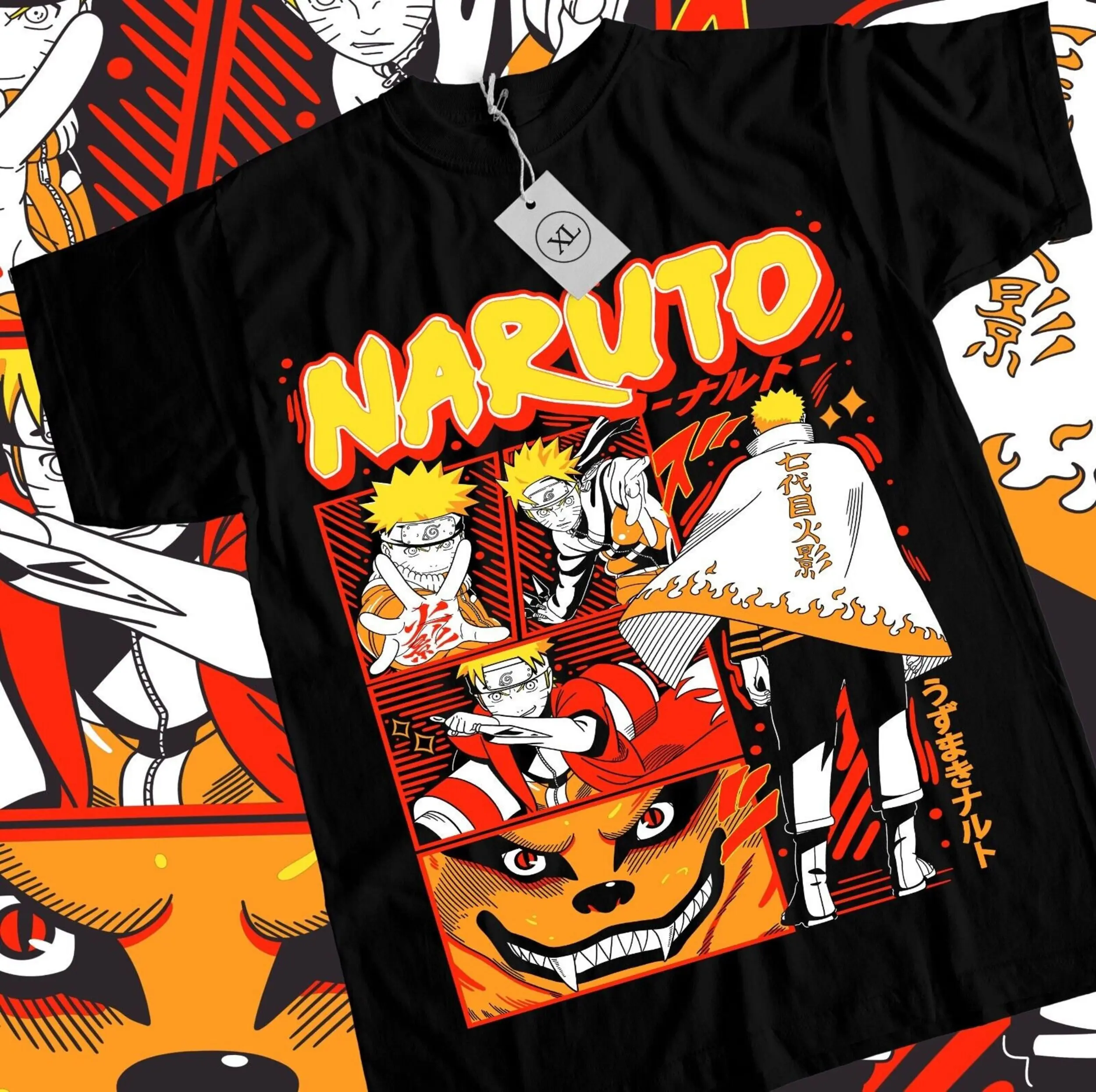 Anime Vintage Special T-shirt Graphic Naruto Anime Shirt