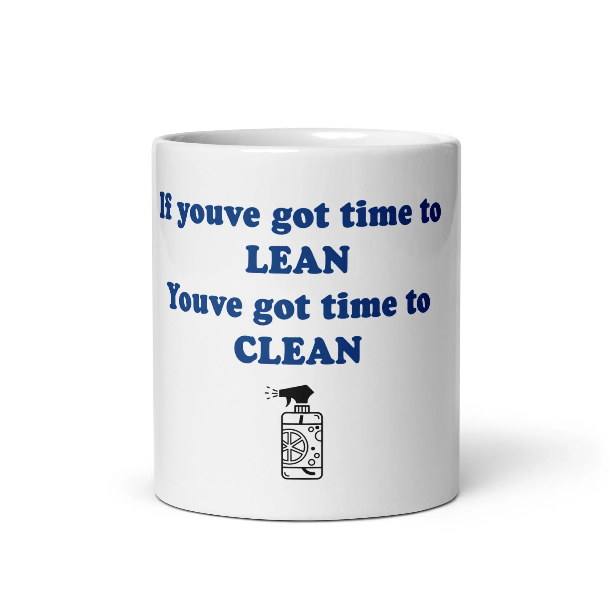 White glossy mug