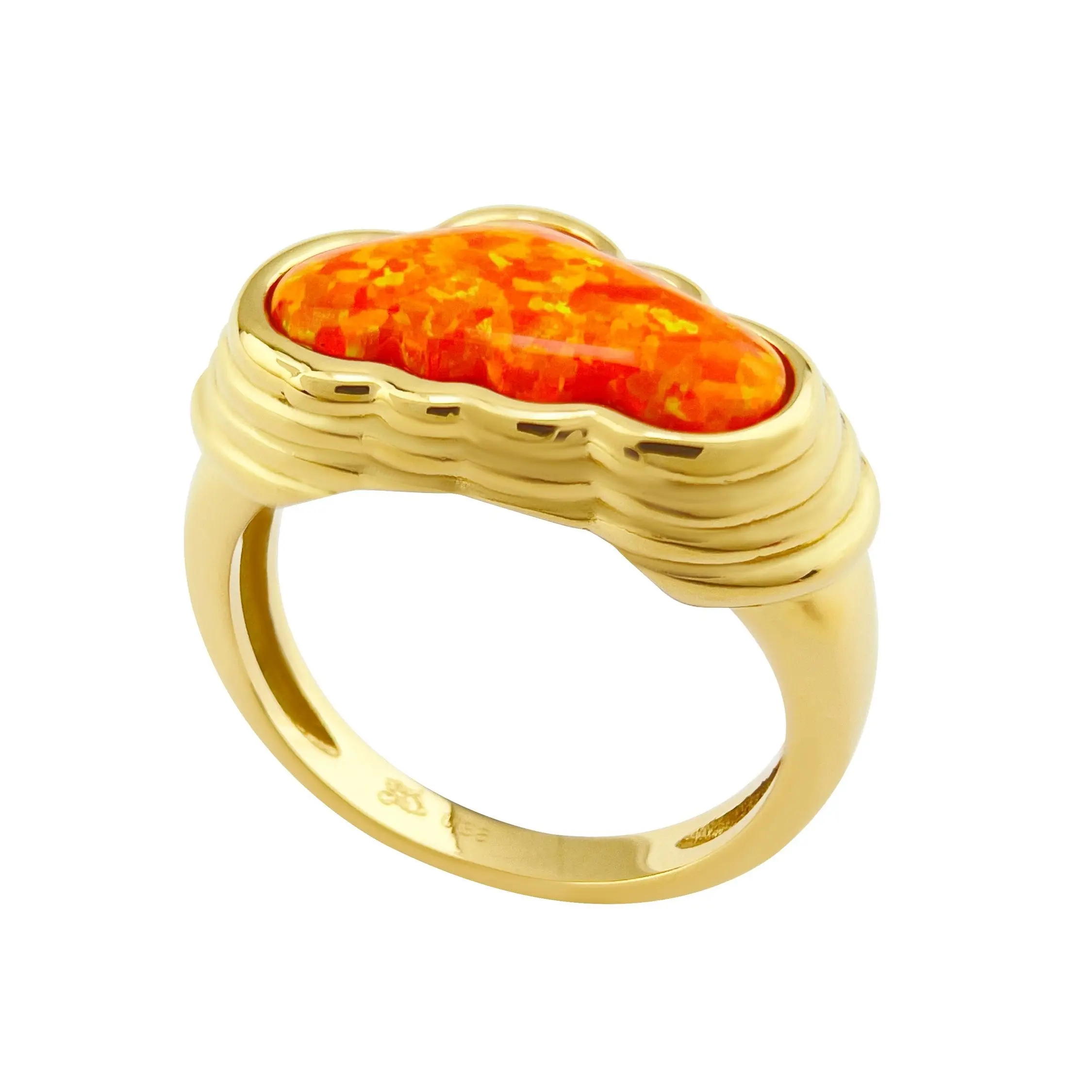 July Child | Head In The Clouds Sunset Ring Gold Plated | Summer Holiday Outfit Jewellery