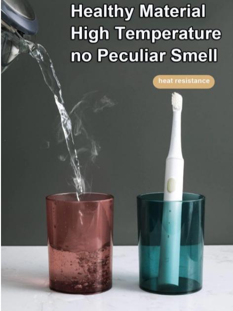 Toothbrush Holder Wall Mounted, Adhesive Toothbrush Holders, Multifunctional Bathroom Toothbrush Holder with 4 Cups and 4 Toothbrush Slots can Hold 8 Toothbrushs 3