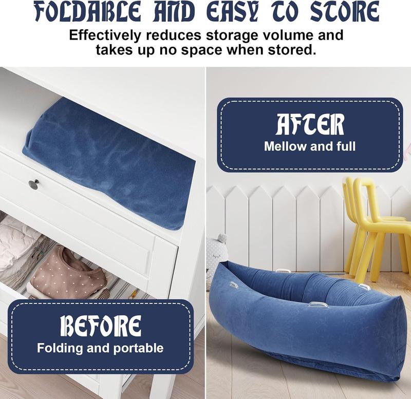UK SELLER Sensory Chair Sofa for Kids, Inflatable Peapod Sensory Chair for Autistic Children, 60 Inch Sensory Pod as a Relaxing Haven for Children with Sensory Needs, Bottom Inflatable, with Electric Air Pump 4