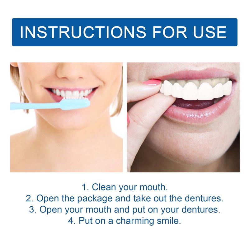 EELHOE Adjustable Buckle Dentures, Modified Teeth Interdental Set Orthodontic Dentures Set 5