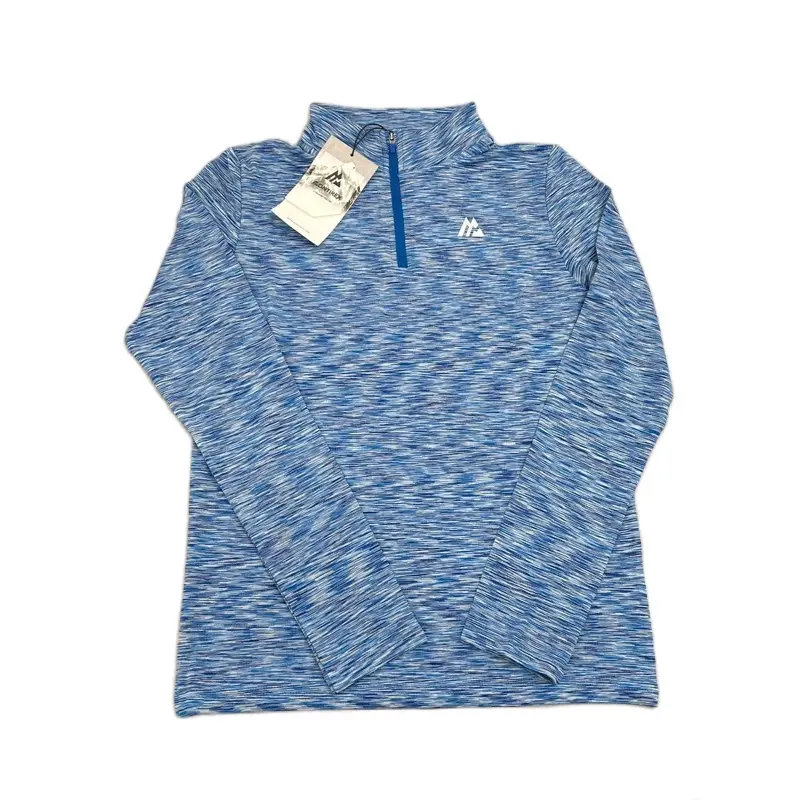 Boys Montirex Quarter Zip Tracksuit Top Blue Marl New Boys Large Age 12-13 0