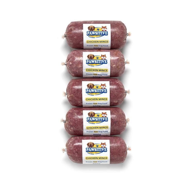 Dog Food Frozen Chicken Mince 40 x 500g Chubbs 20kg Box. BARF Raw Diet Delivered 1