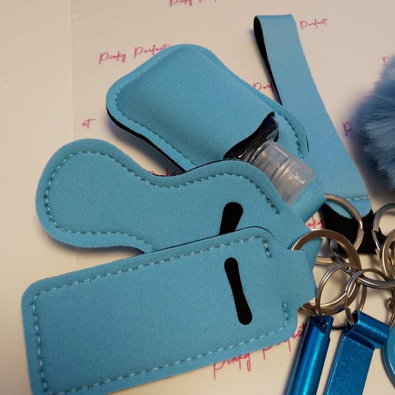Pinky Perfect UK Legal Blue Safety Key Chain Set - Free Gift Inc 1