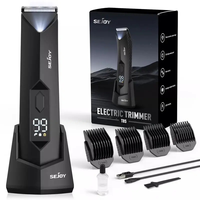 Manscaping Electric Pubic Hair Trimmer Groin Ball Body Shaver Waterproof 2