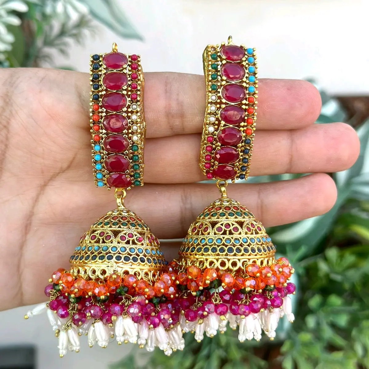 Nouratan Oversized Chumka/ Earings