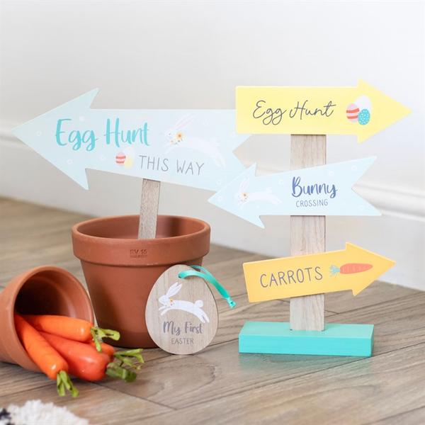 Egg Hunt This Way Sign Stake 2