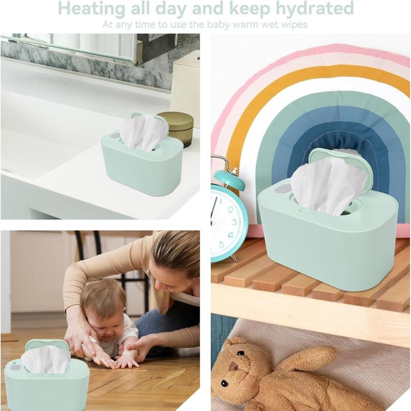 Baby Wipe Warmer Large Capacity Baby Wet Wipes Warmer Dispenser USB Powered, Keep Wipes Warm & Moist, Ideal for Newborns, Gentle on Baby's Skin, Convenient & Portable Baby Care, Safe & Efficient, Perfect for Diaper Bag, Home & Travel Use 4