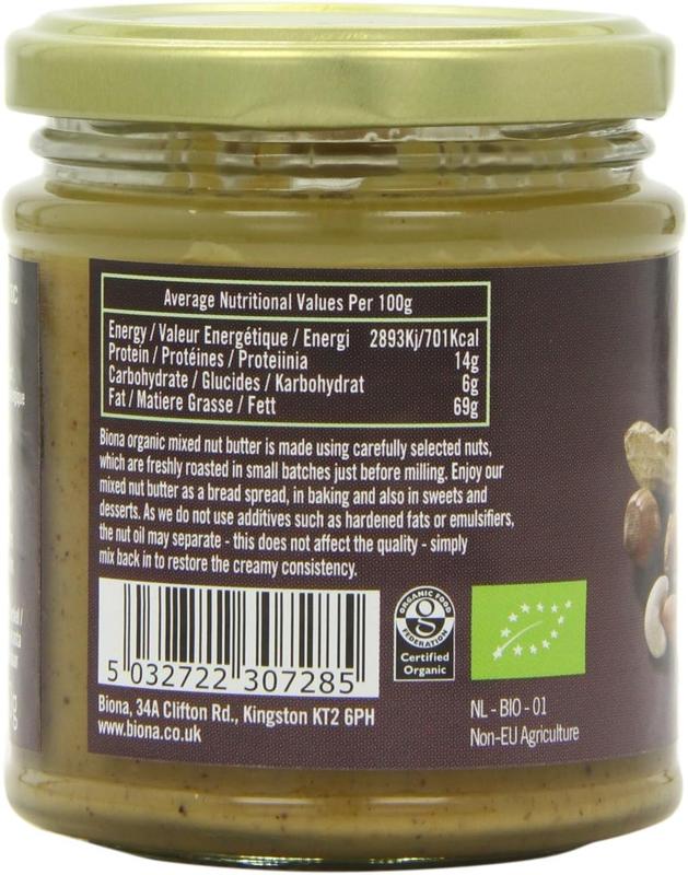 Biona Organic Mixed Nut Butter, 170g 1