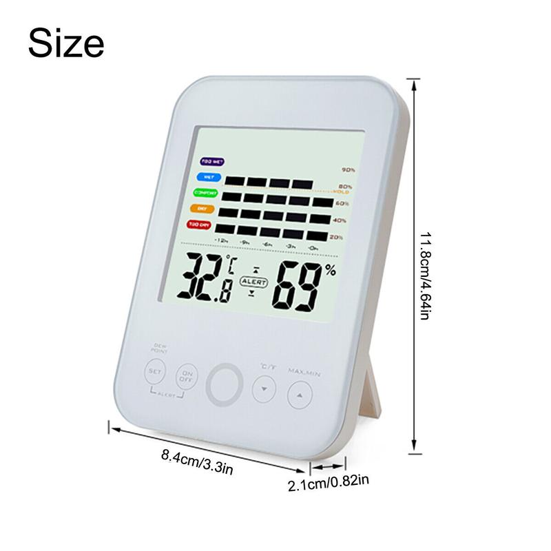 Digital Humidity Meter LCD Thermometer Hygrometer Indoor Temperature Meter Gauge 7