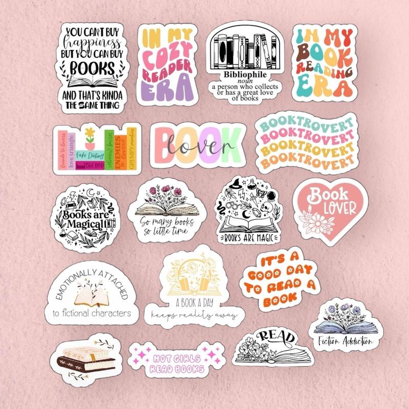 Bookish Stickers - Pack of 10 0