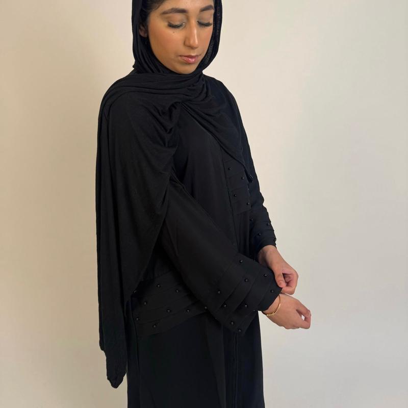 Black Pearl Casual Closed Abaya 0