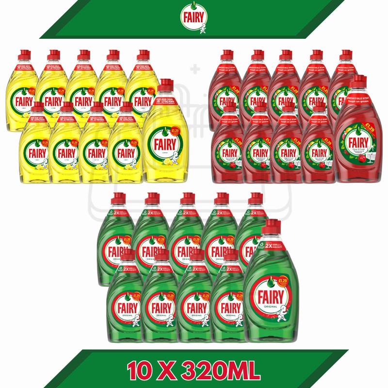 Fairy Washing Liquid All Variety 10 X 320ML Bulk Pack 0