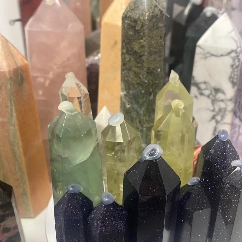 Beautiful natural crystal towers in a verity of sizes and materials 7