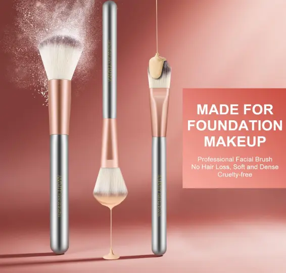 Professional Make-Up Brush Set for Woman, 18 Pcs Cosmetic Brushes Kit for Concealer, Foundation, Blush, Highlight, Loose and All Other Makeup Powders 1