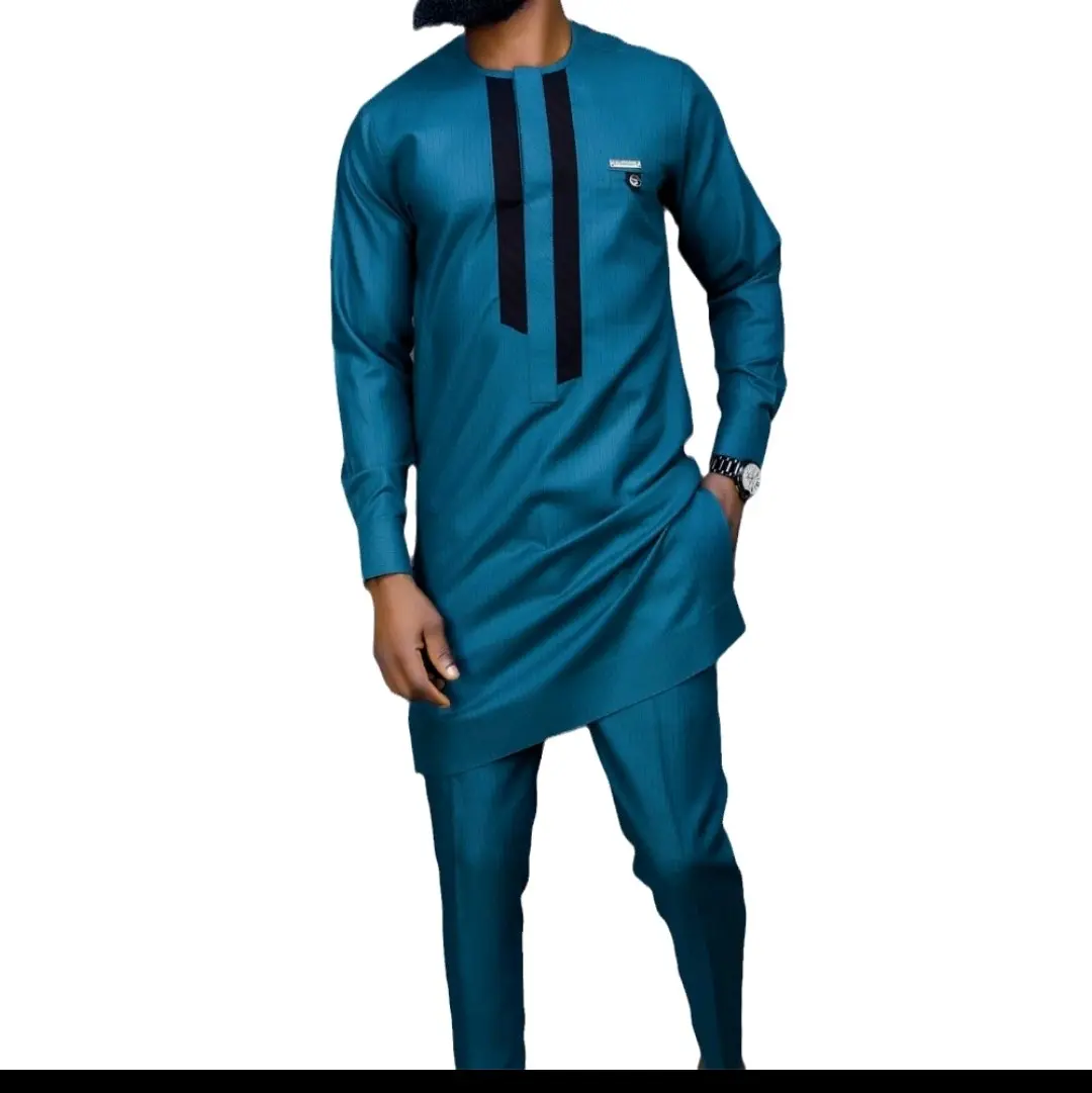 African Ethnic Style Men's Casual 2-piece Set Long Sleeve Menswear