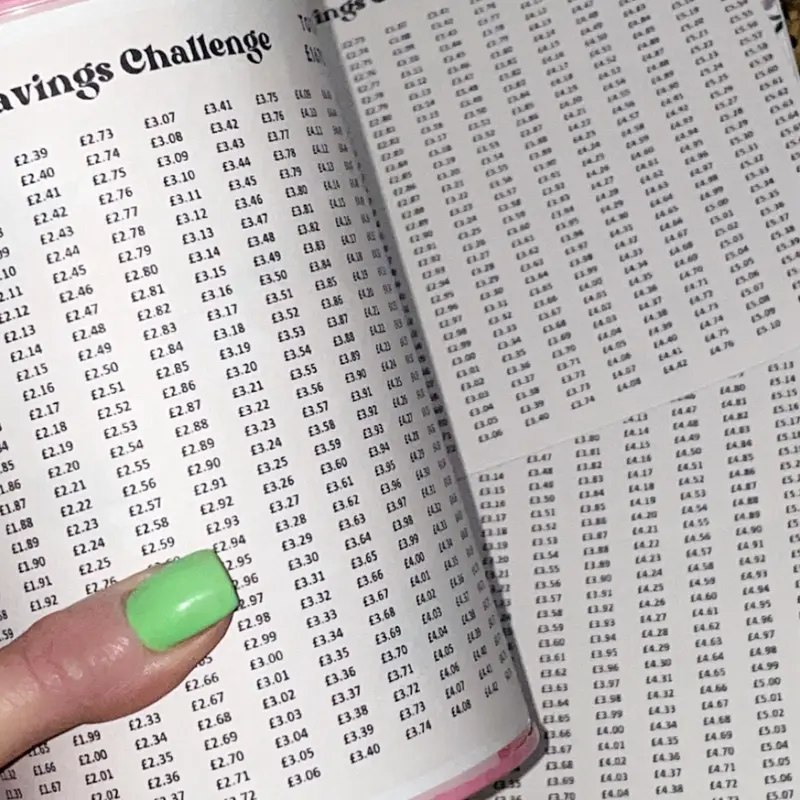 Penny Savings and challenge STICKERS for Money Tins Cash Stuffing & Budgeting 1