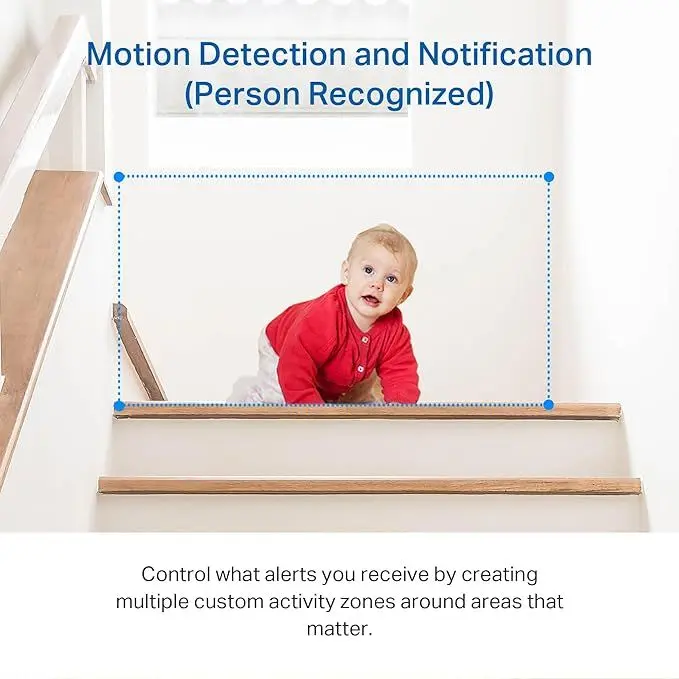Tapo Indoor Camera for Security, Wifi Camera, 2K 3MP, 360° Baby and Pet Monitor, CCTV, AI, Smart Motion Detection & Tracking, Night Vision, Works with Alexa & Google Home, Elegance Black (Tapo C211) 5