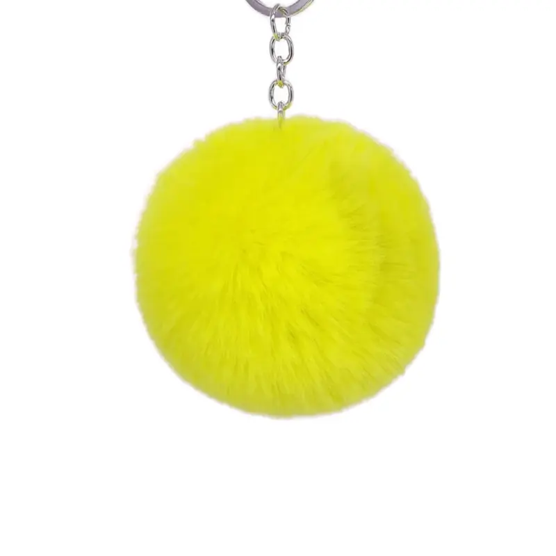 Furry Pom Pom Keychain Accessory - Stylish and Fun Keychain for Your Keys or Bag 6