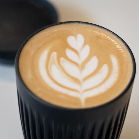HUSKEE Coffee Cup with Lid 12 oz Natural Reusable coffee mug Tumbler For Car Home Office work Gym Travel Beverage Bottle Disposable Drinkware Portable 4